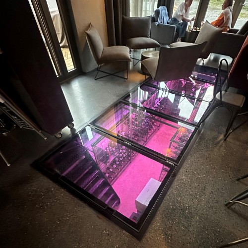 Bespoke Wine Cellar Glass Floors